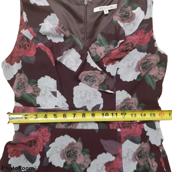 REVIEW AUSTRALIA AVA ROSE DRESS FLORAL RUFFLE - Picture 7 of 9
